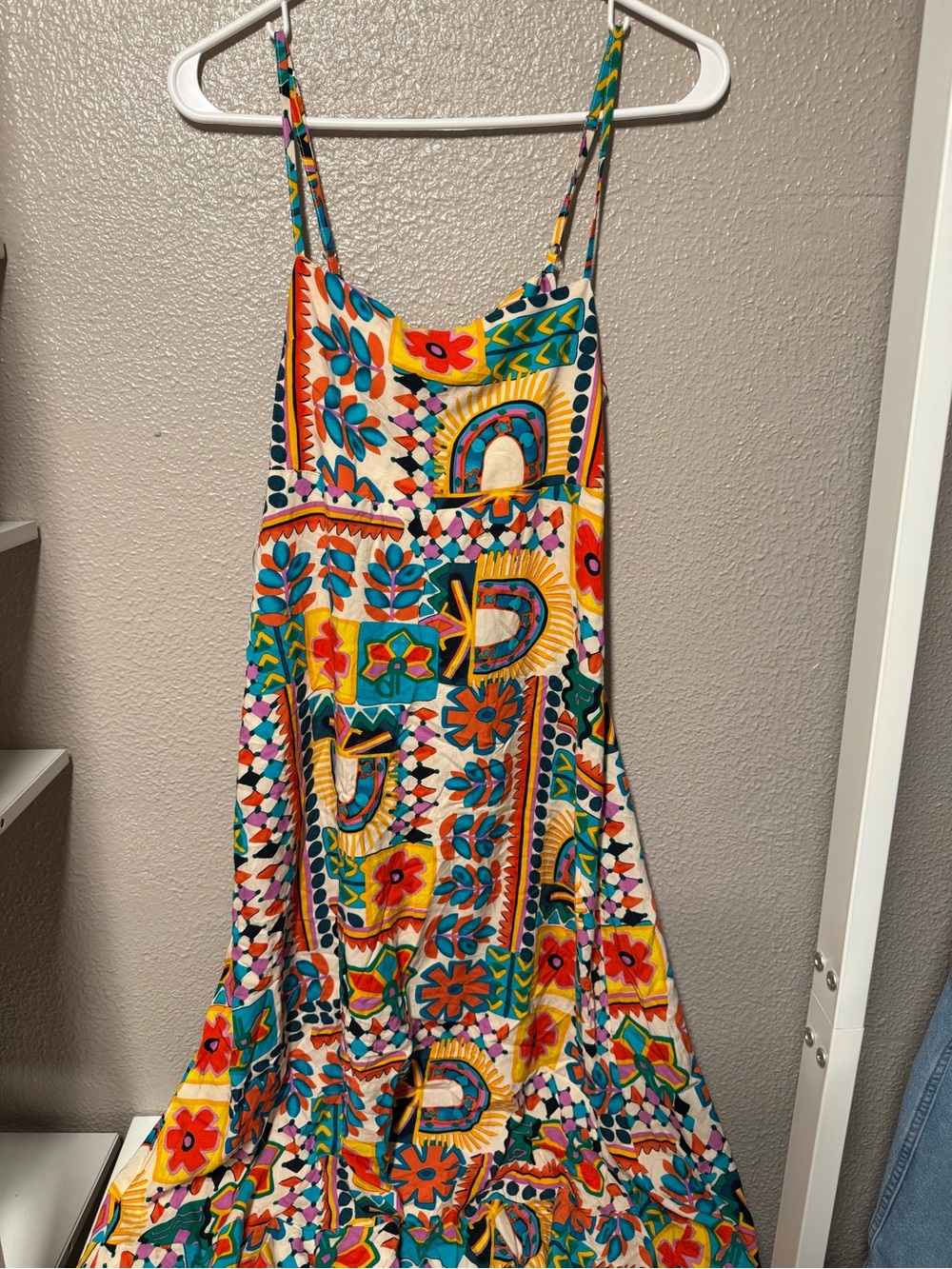 Boho Floral Patchwork Maxi Dress - Yellow Multi - Picture 2 of 4